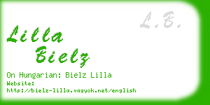 lilla bielz business card